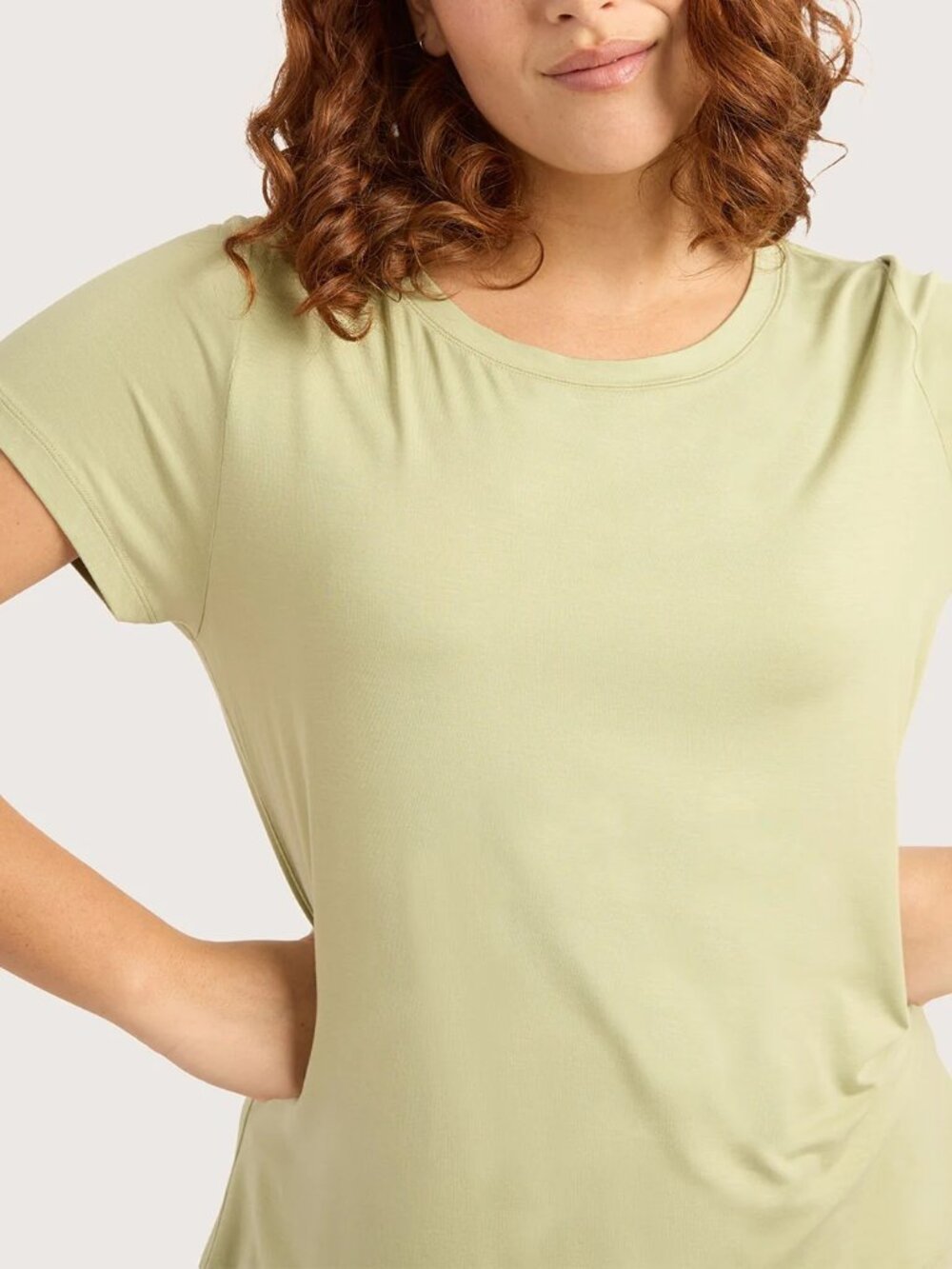 NWT Boody Bamboo Viscose Goodnight Sleep Tee Crew Neck Sage